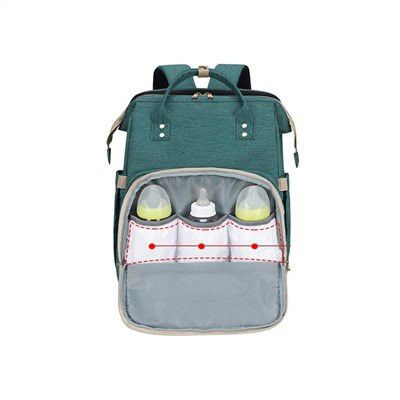 Ferðabakpoki Baby bleiupoki Leðurbleyjutaska