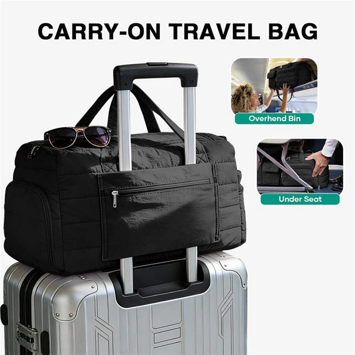 Custom Lightweight Puffer Weekender Bag high quality